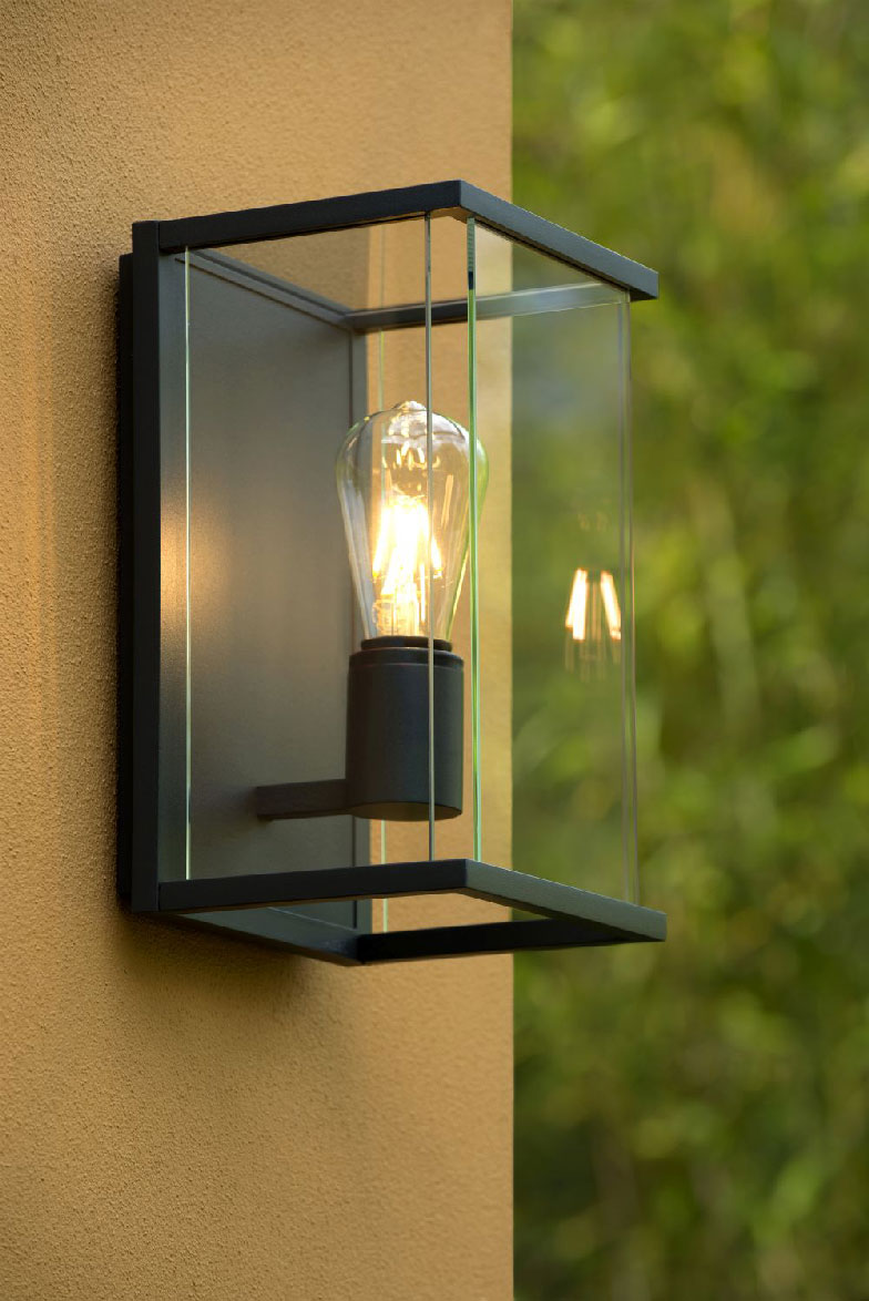 Lucide CLAIRE - Outdoor Wall lamp - IP54 - Anthrasite